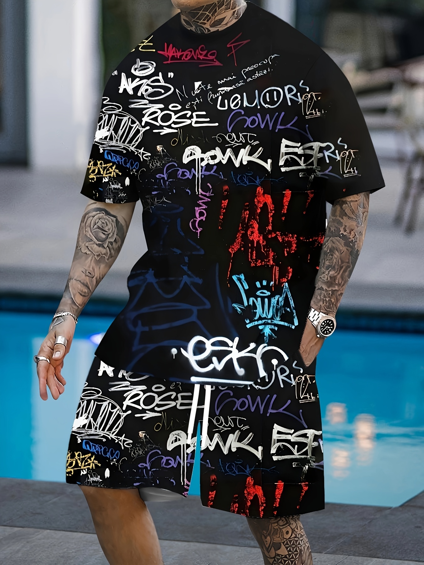 Street Fashion For 2026 - 2026 Summer New Men's Short-Sleeved Shorts
