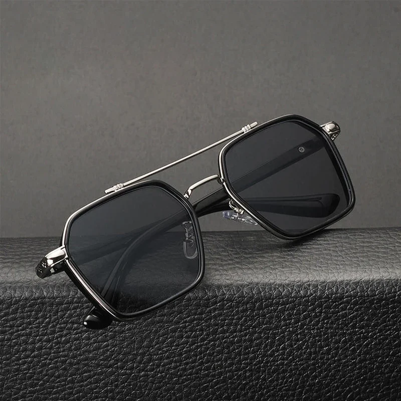 Street Fashion Glasses - Trendy Anti-UV Sunglasses Men'S Simple Day