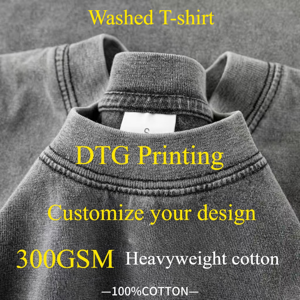 Street Fashion Baggy - Custom Design DTG Printing Mens Oversized
