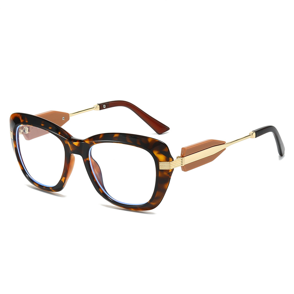 Street Fashion Photography - Personalized and fashionable cat-eye large-frame glasses,