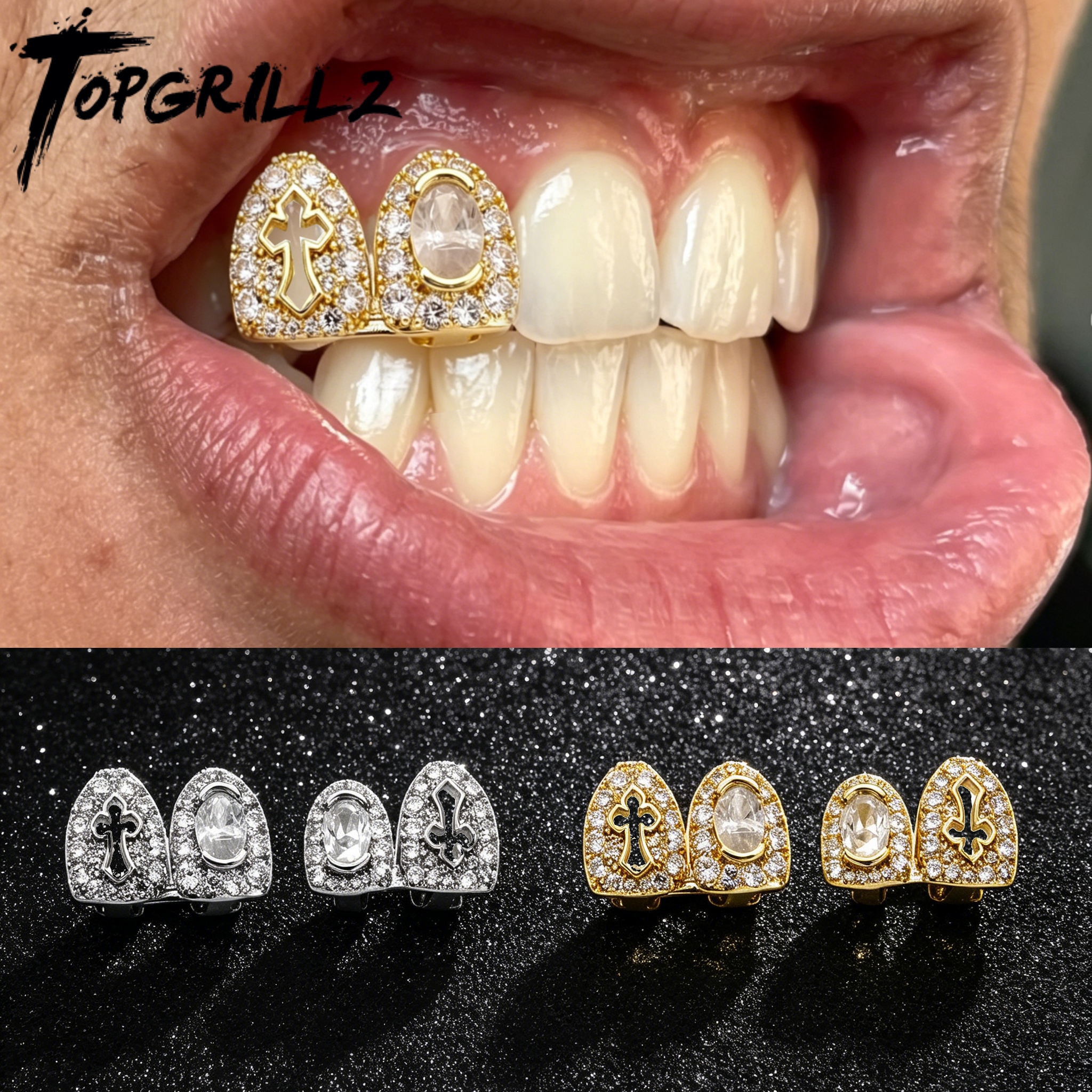 Street Fashion Jewelry - TOPGRILLZ Luxury Hip Hop Grillz 2