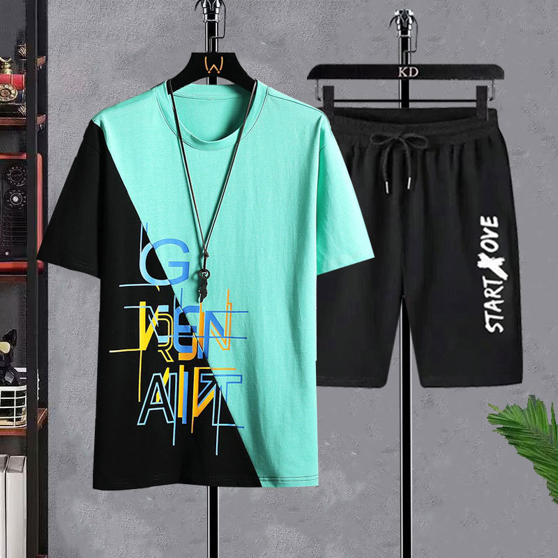 Street Fashion Clothes - Men's T-shirt Sets Fashion Casual tracksuit