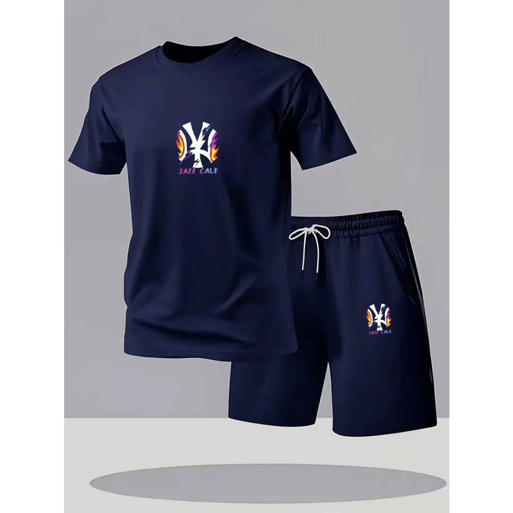 Street Fashion Clothes - Men's Fashion Street Short Sleeve Set