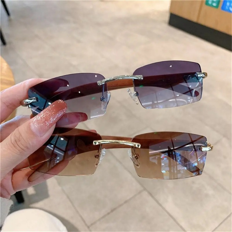 Trendy Punk Sunglasses Rimless - đánh giá và giá Street Fashion Glasses