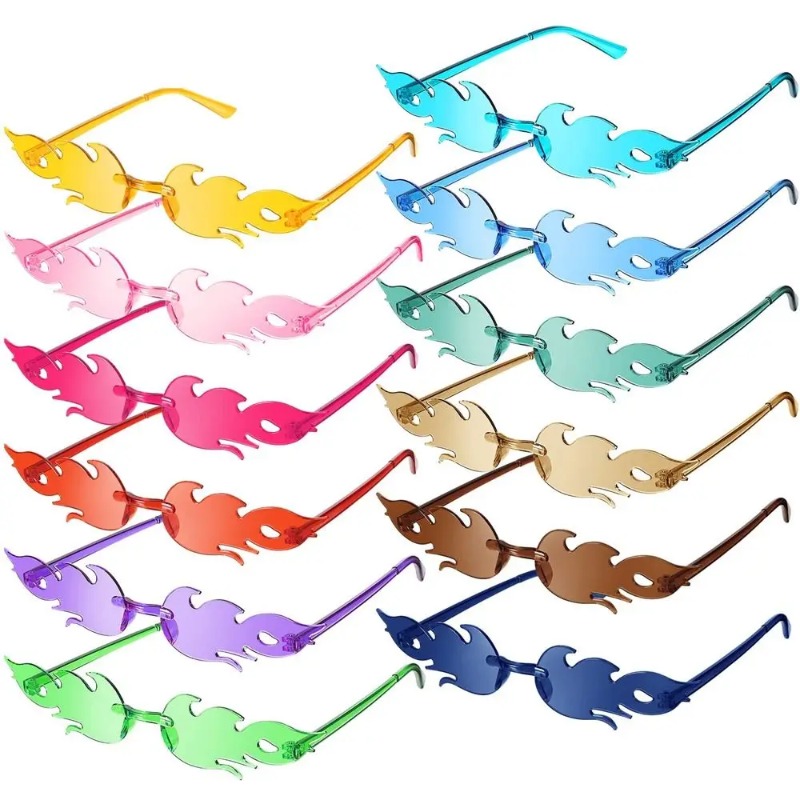 Fire Flame Sunglasses Women De - đánh giá và giá Street Fashion Glasses