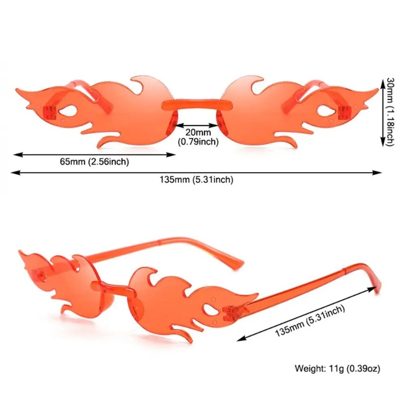 Fire Flame Sunglasses Women De - đánh giá và giá Street Fashion Glasses