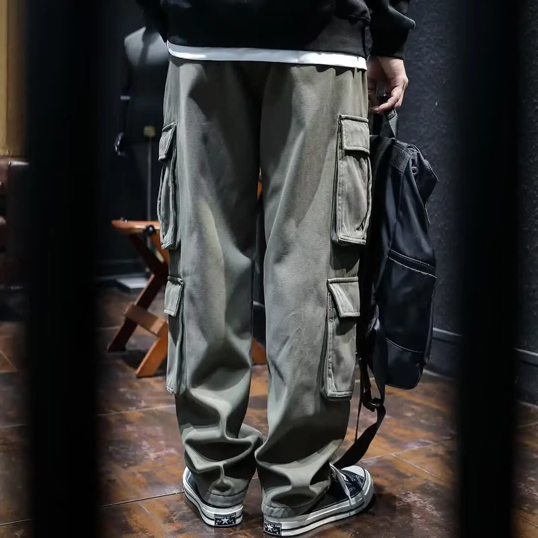 Wide Multi Pocket Trousers Man - đánh giá và giá Cargo Pant Wide