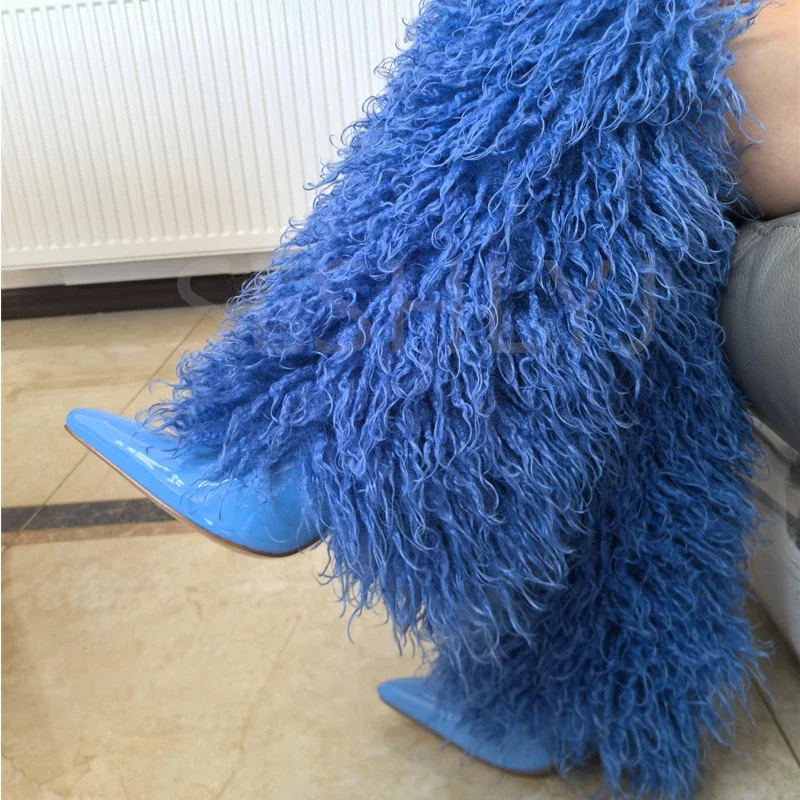 2024 Imitation Wool Knee High  - đánh giá và giá Street Fashion Magazines