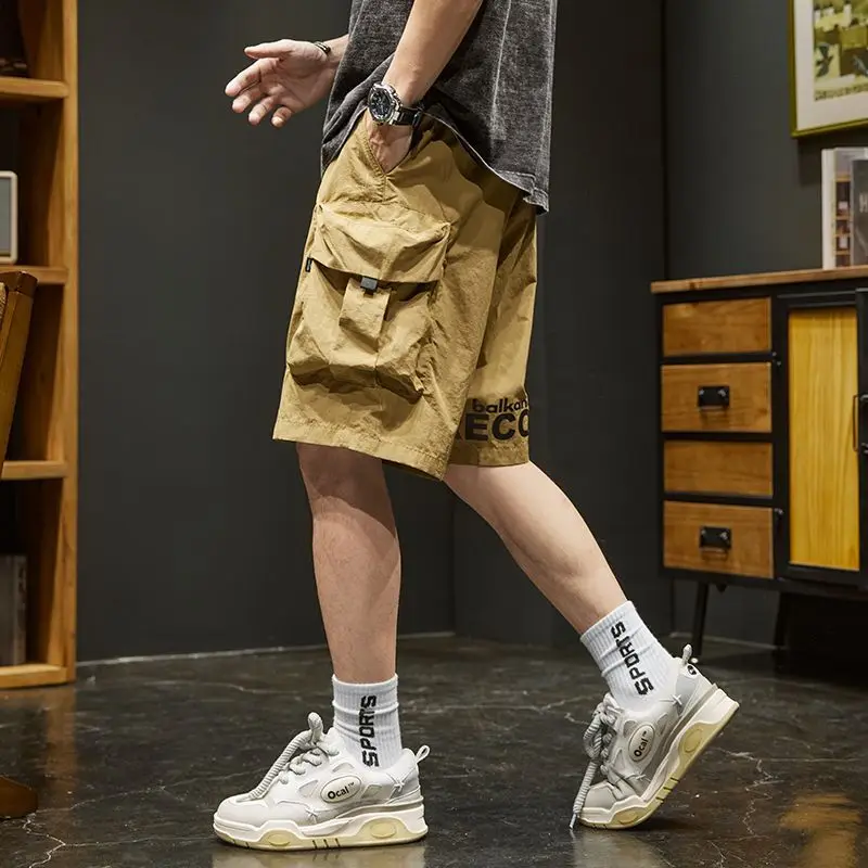 Elastic Waist Multi Pocket Sol - đánh giá và giá Cargo Pant Wide
