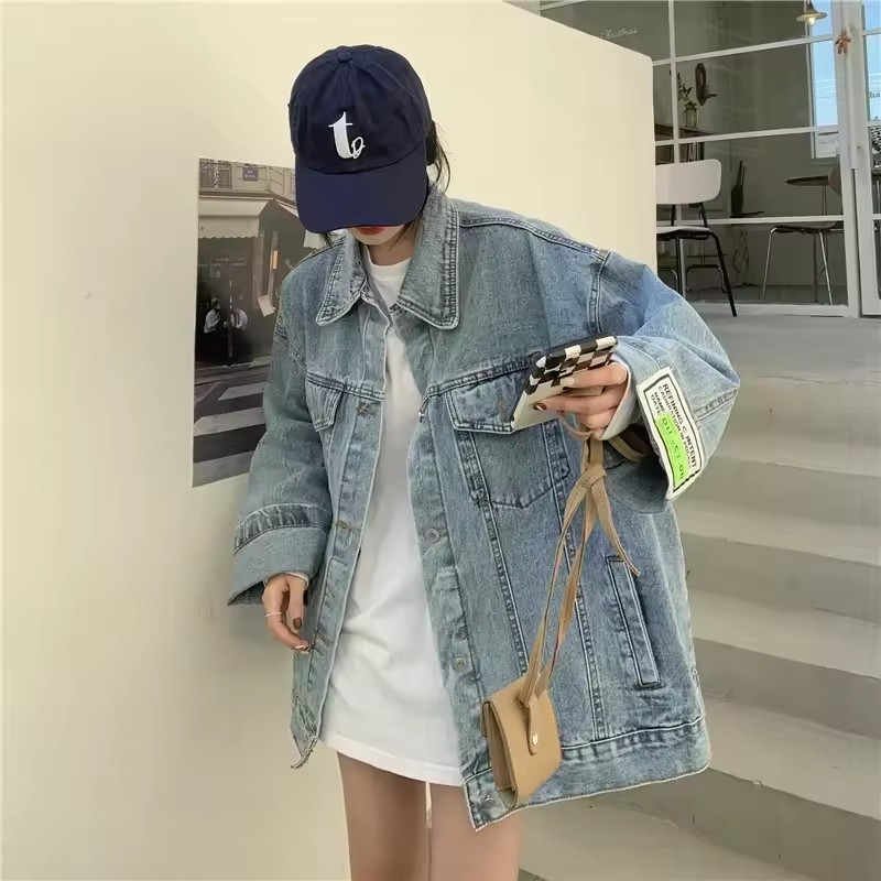 2025 New Fashion Denim Jacket  - đánh giá và giá Korean Street Fashion Female