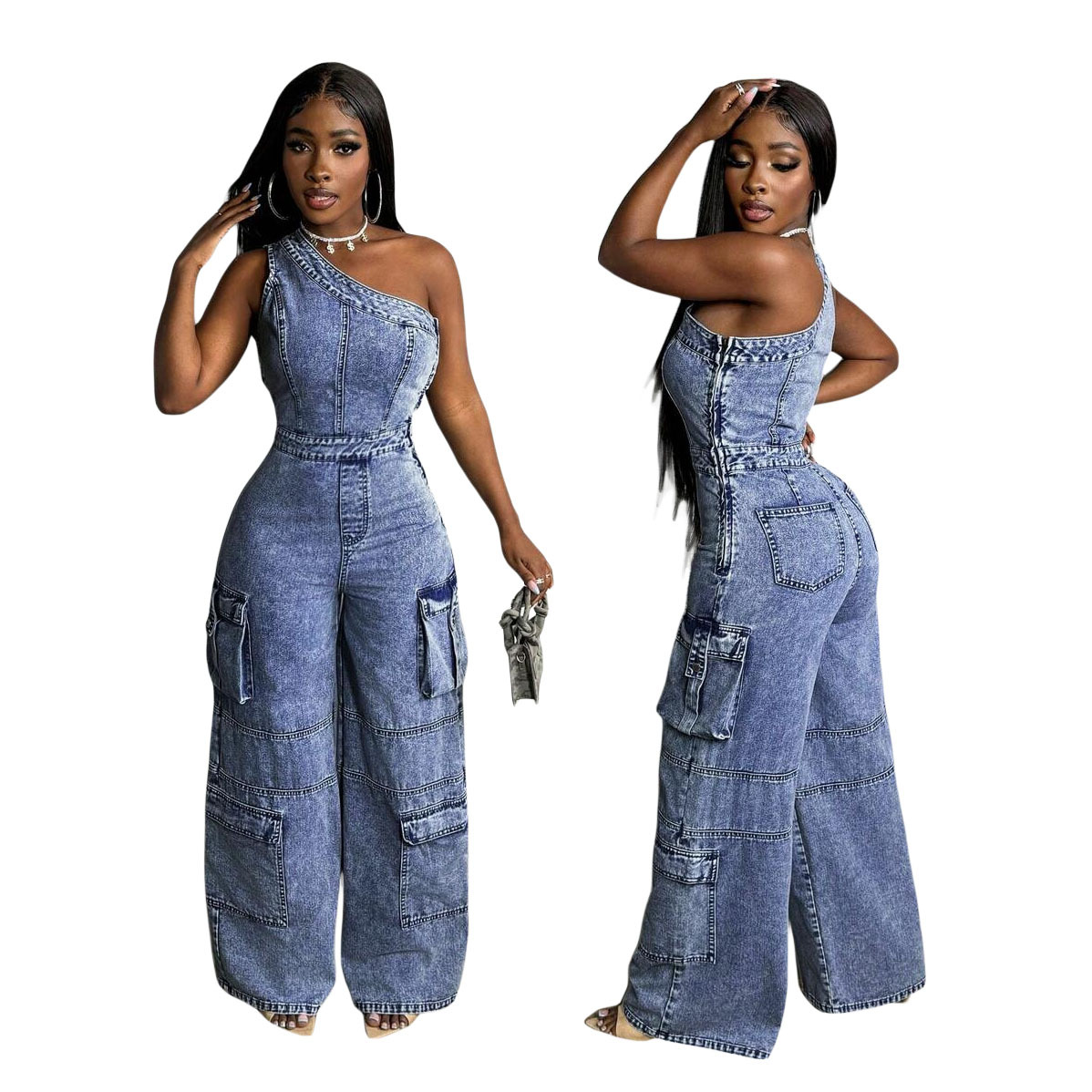 New Women Cargo Jean One Shoul - đánh giá và giá Cargo Pant Wide