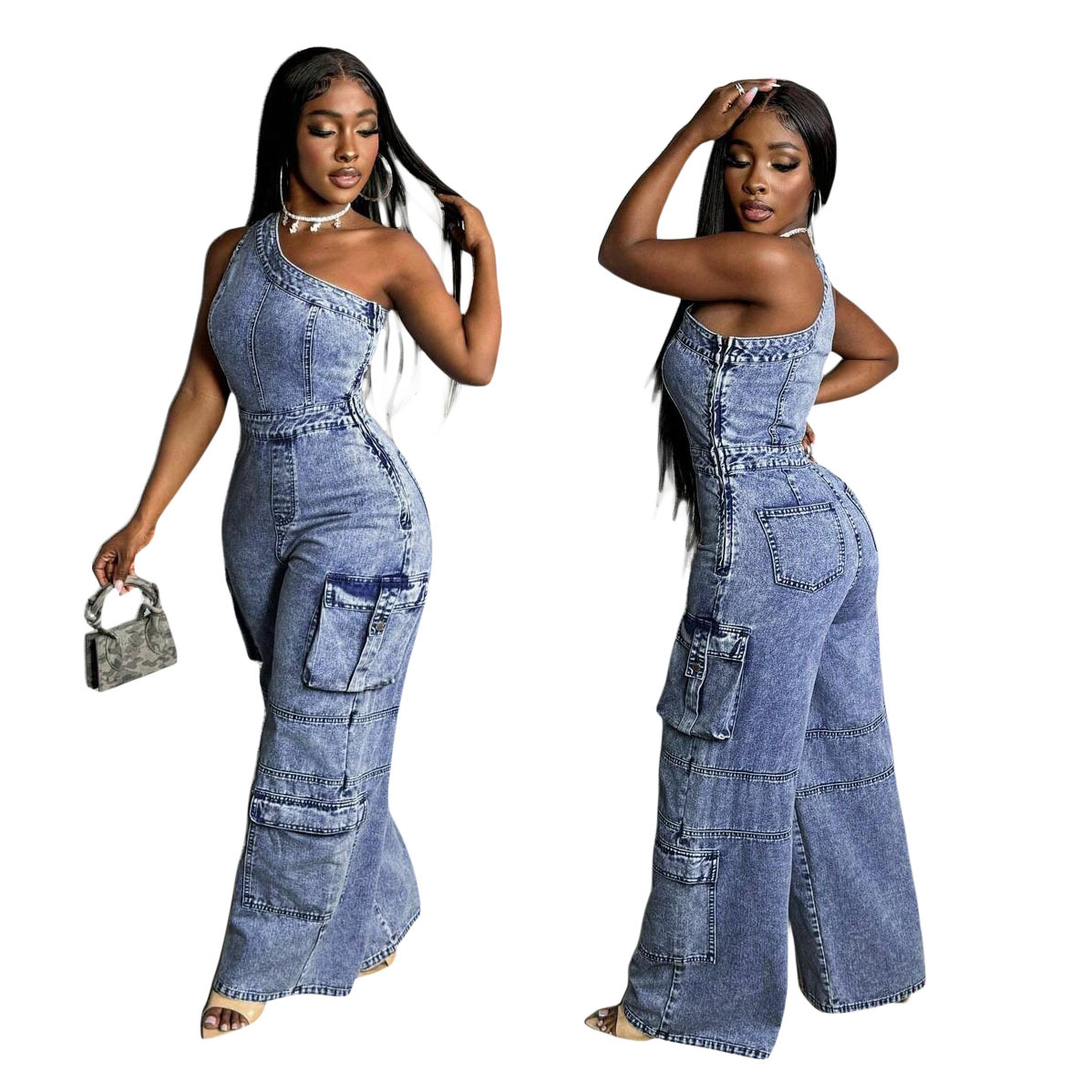 New Women Cargo Jean One Shoul - đánh giá và giá Cargo Pant Wide