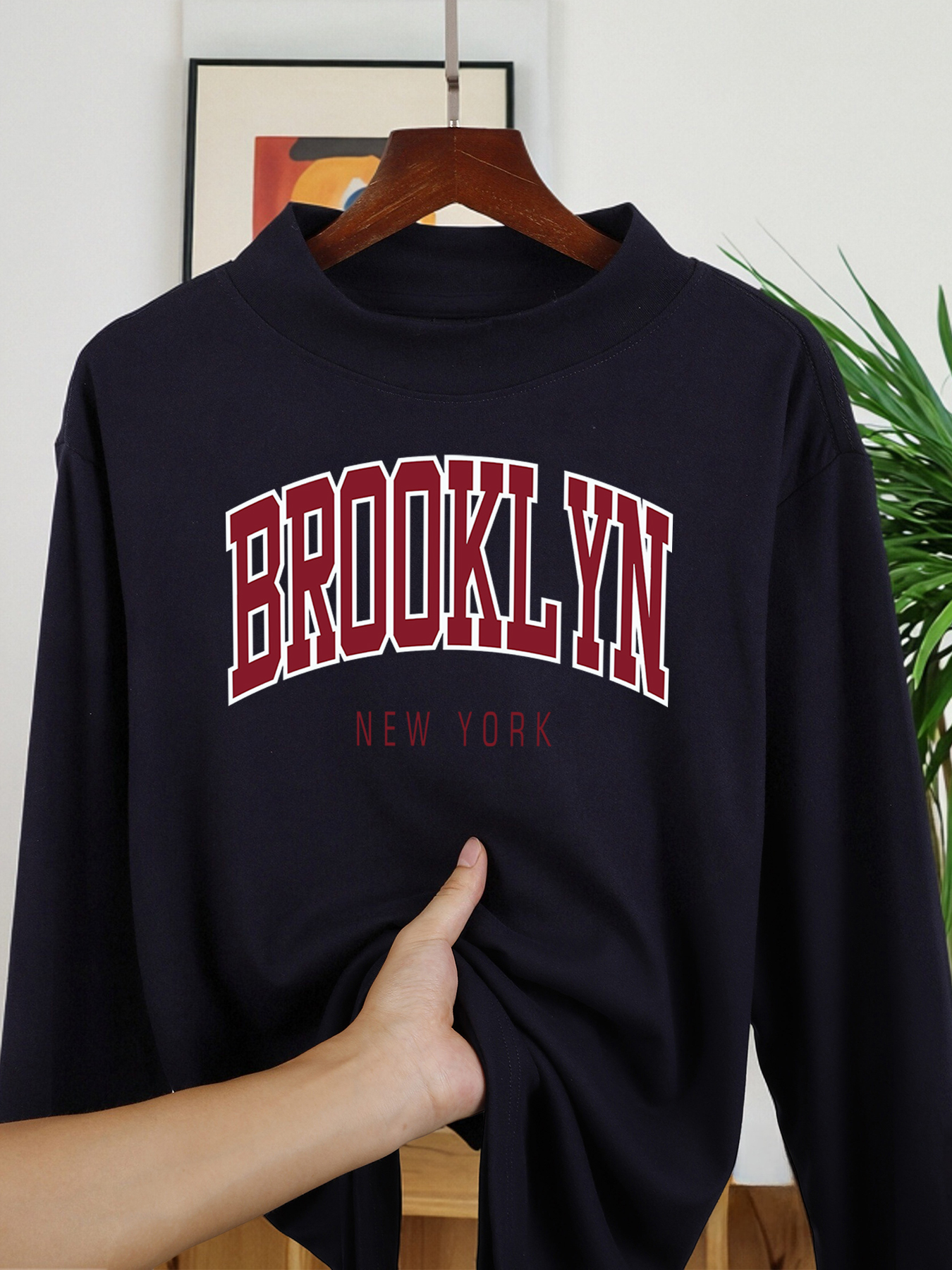 Brooklyn New York Letter Print - đánh giá và giá Street Fashion Of New York