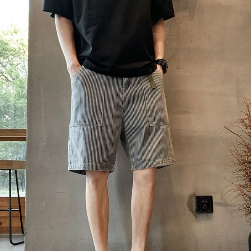 Short Jeans Pants for Men Blue - đánh giá và giá Street Fashion Baggy
