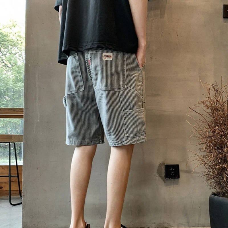 Short Jeans Pants for Men Blue - đánh giá và giá Street Fashion Baggy
