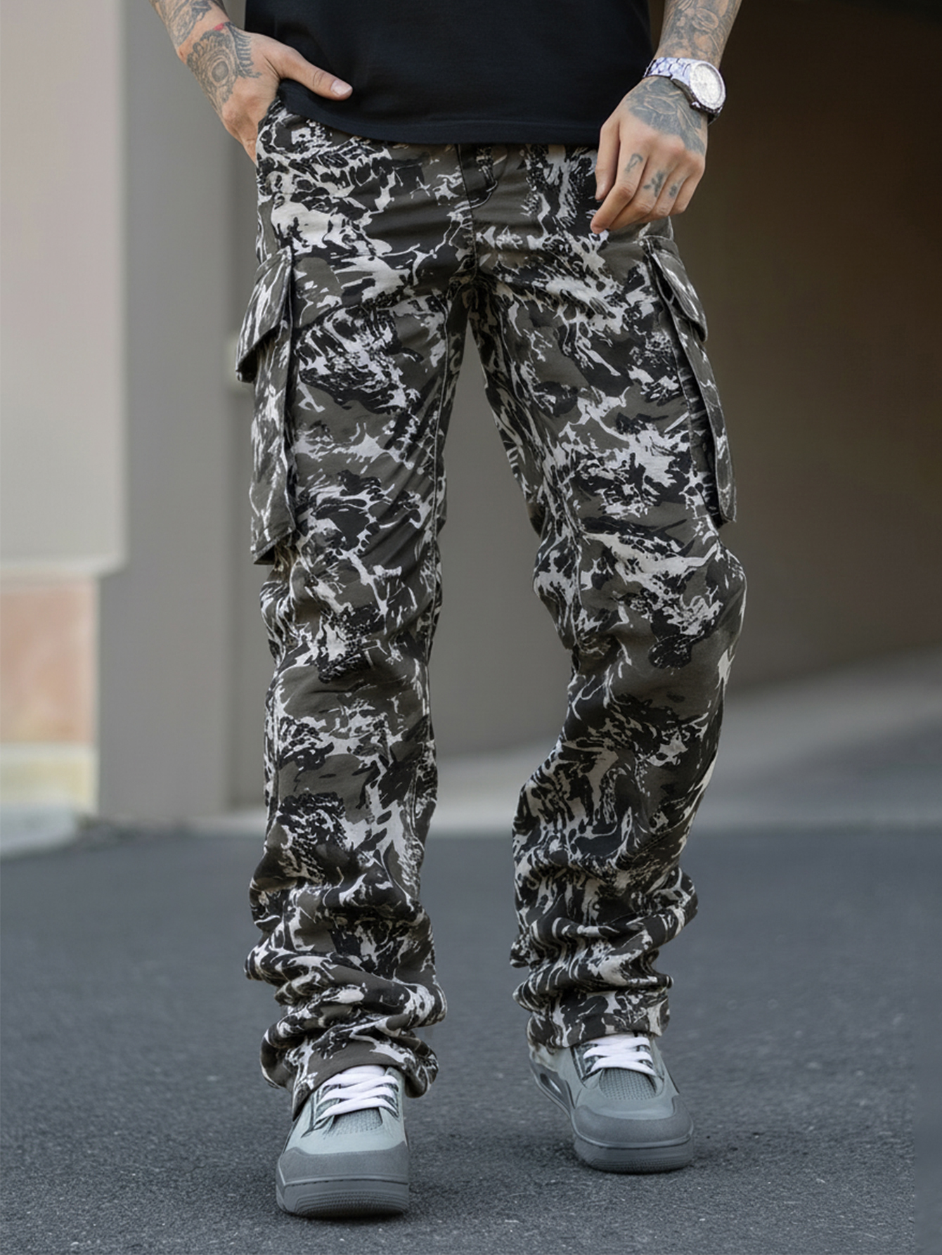 Men's camouflage Avant-Garde S - đánh giá và giá Cargo Pant Wide