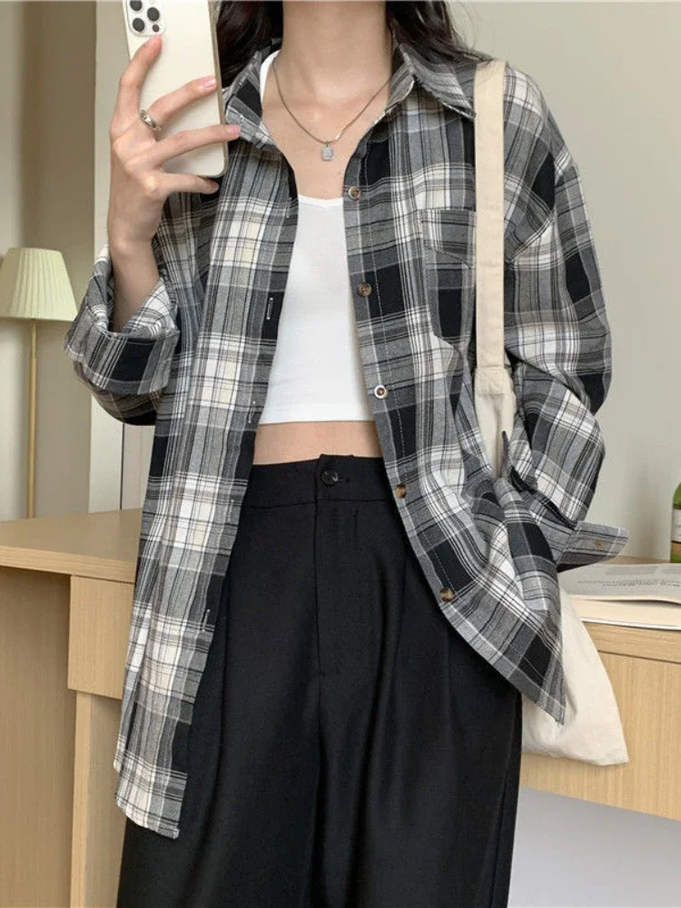 Casual Long Sleeves Autumn Blo - đánh giá và giá Korean Street Fashion Female
