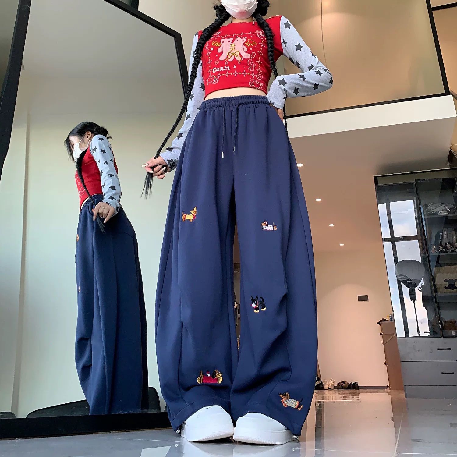 Street Fashion American Sausag - đánh giá và giá Korean Street Fashion Female