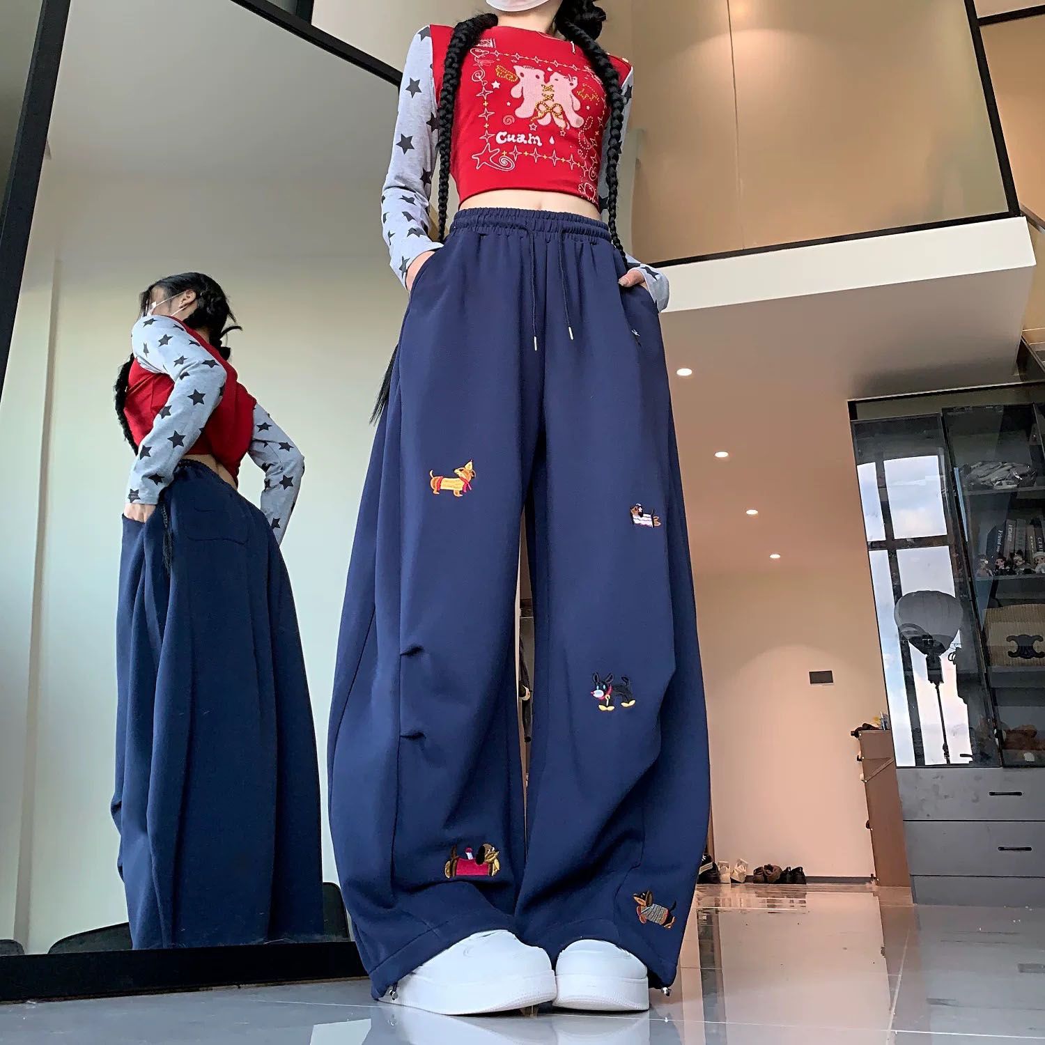 Street Fashion American Sausag - đánh giá và giá Korean Street Fashion Female