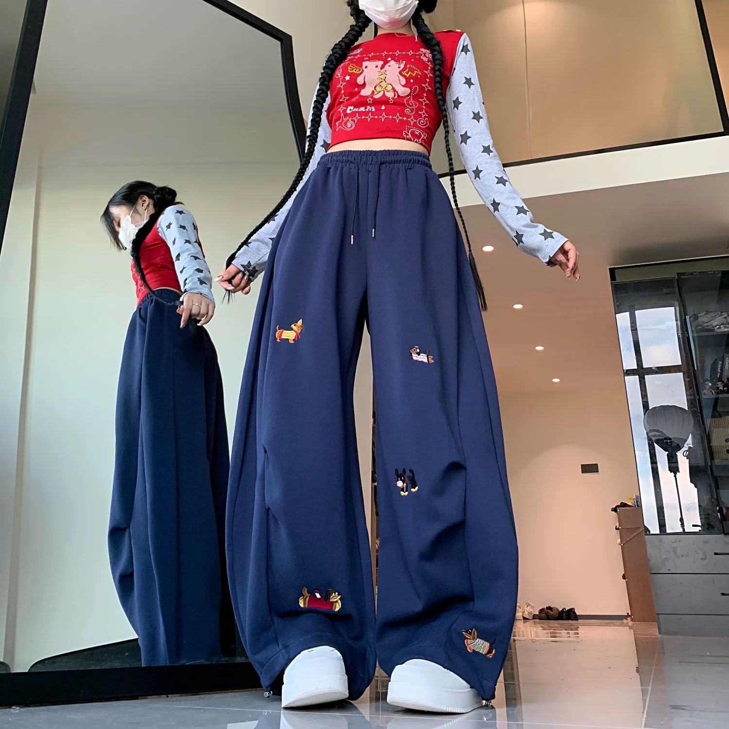 Street Fashion American Sausag - đánh giá và giá Korean Street Fashion Female