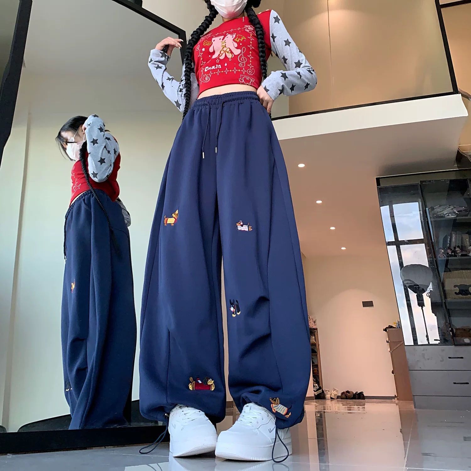 Street Fashion American Sausag - đánh giá và giá Korean Street Fashion Female