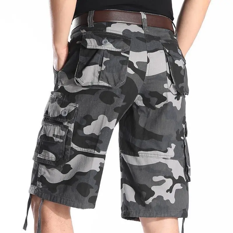 Wide Camo Loose Male Short Pan - đánh giá và giá Cargo Pant Wide
