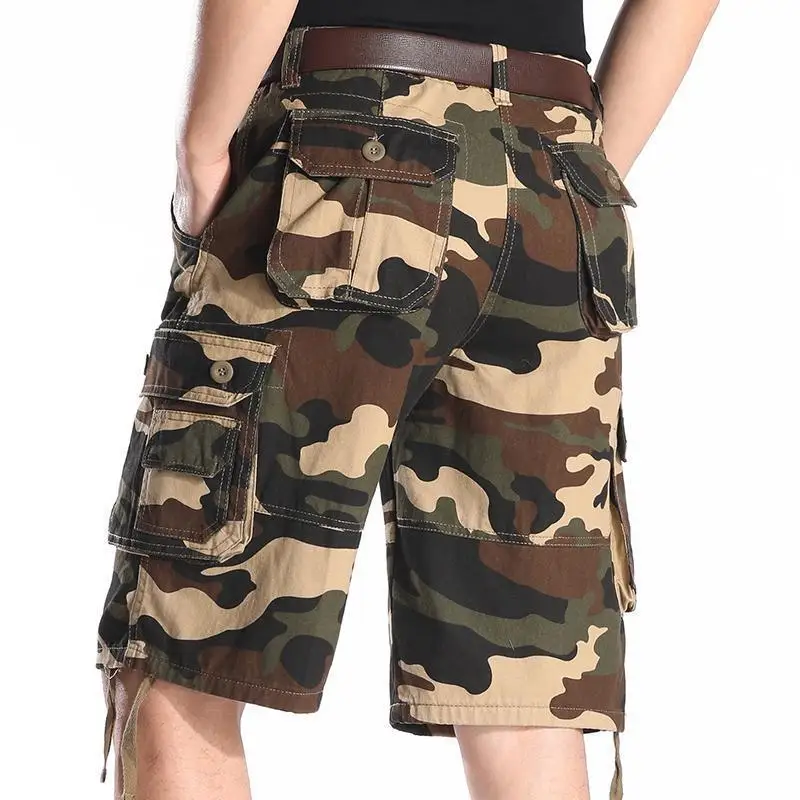Wide Camo Loose Male Short Pan - đánh giá và giá Cargo Pant Wide