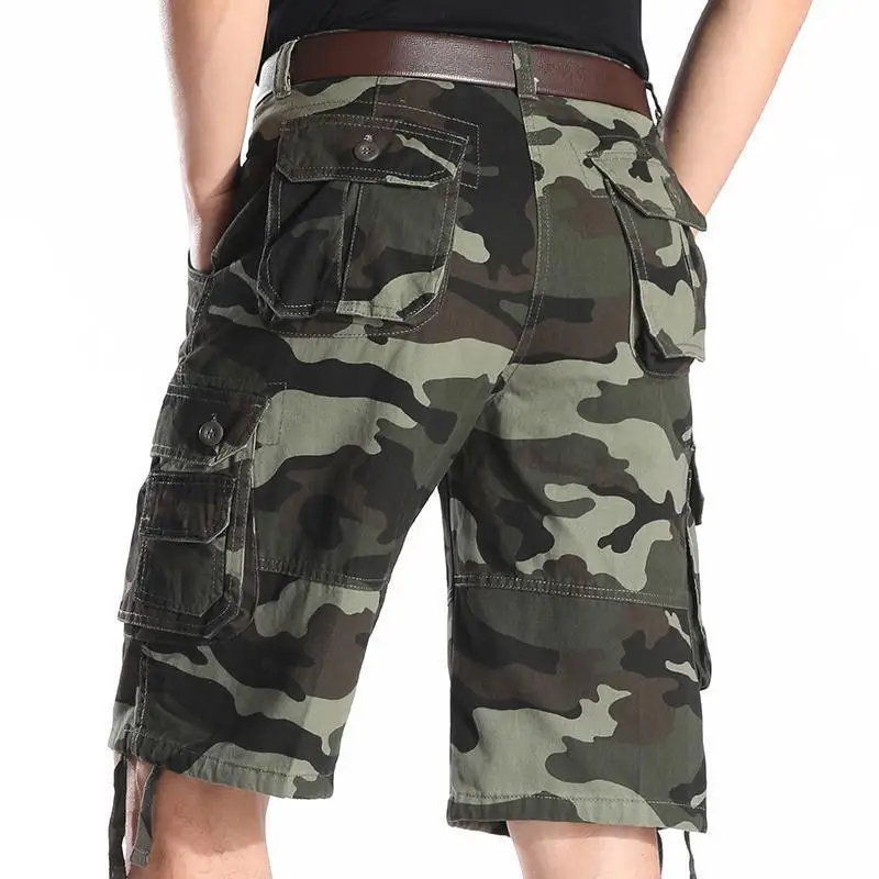 Wide Camo Loose Male Short Pan - đánh giá và giá Cargo Pant Wide