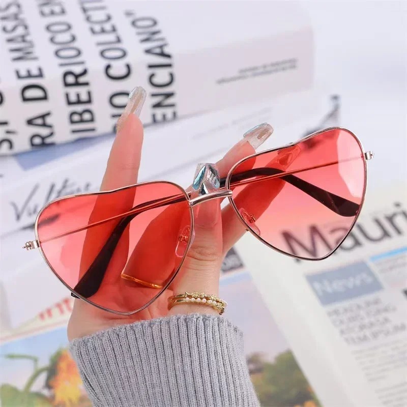 Fashion Heart Shaped Metal Sun - đánh giá và giá Street Fashion Glasses