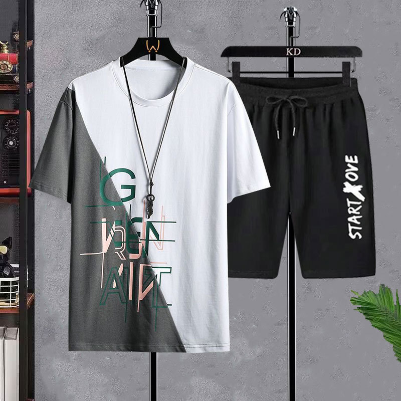 Men's T-shirt Sets Fashion Cas - đánh giá và giá Street Fashion Clothes