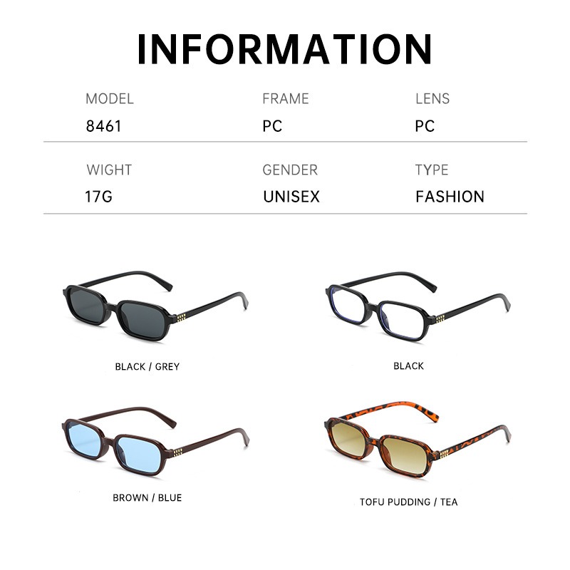 New Small Square Frame Sunglas - đánh giá và giá Street Fashion Photography