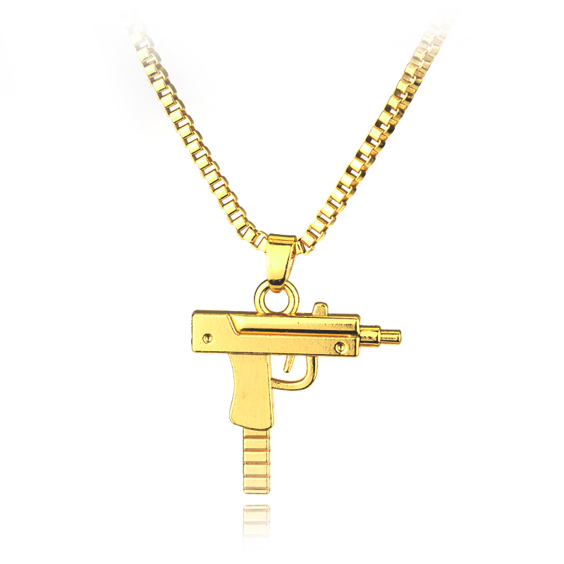 Trendy Uzi Gun Shaped Pendant  - đánh giá và giá Street Fashion Baggy