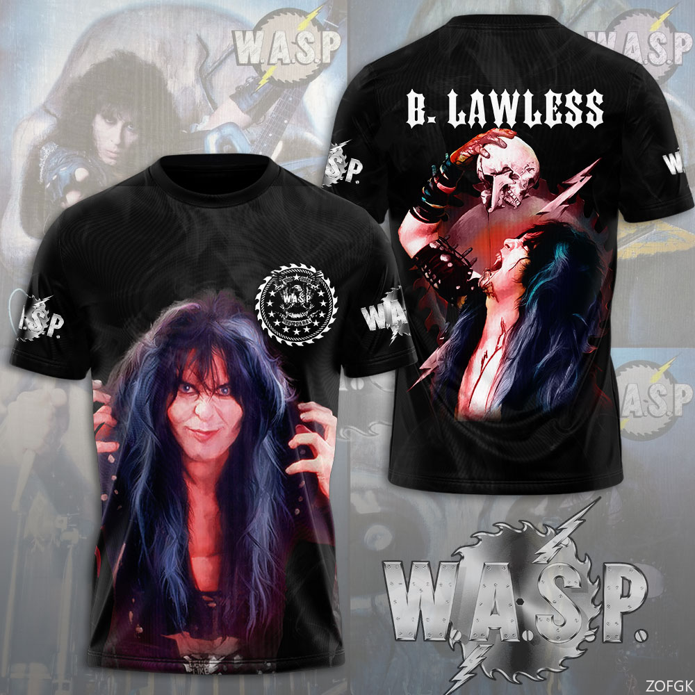W.A.S.P Rock 3D Printing T-shi - đánh giá và giá Street Fashion Baggy