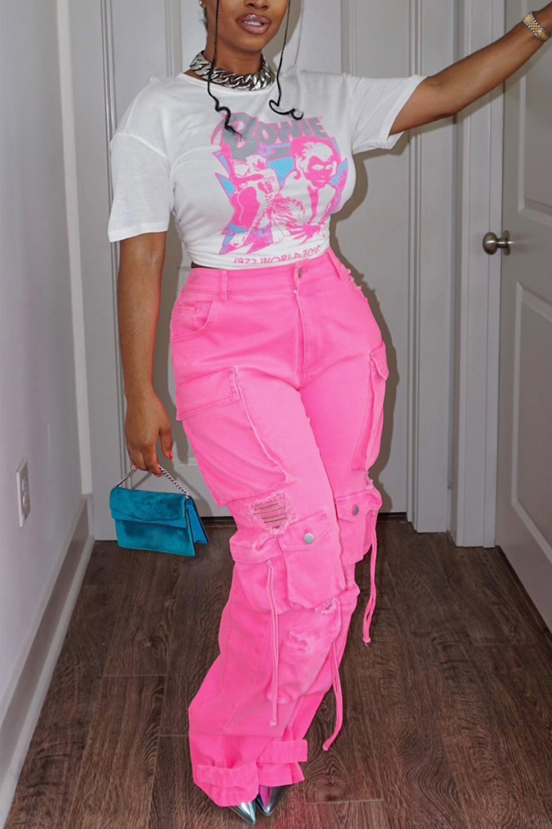 Plus Size Cargo Denim Jeans Po - đánh giá và giá Street Fashion Baggy