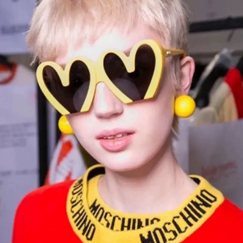 Fashion New Peach Heart Sungla - đánh giá và giá Street Fashion Photo