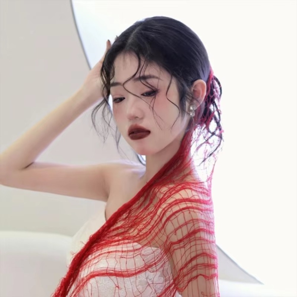 Fashion Distressed Scarf Ragge - đánh giá và giá Street Fashion Photography